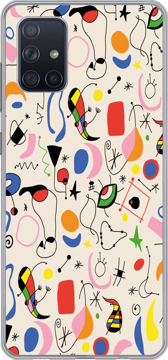 Telefoonhoesje Geschikt voor Samsung Galaxy A51 hoesje - Patronen - Abstract - Kunst - Siliconen Telefoonhoesje
