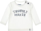 Dirkje Troublemaker Off-White Maat 44 Lange Mouw T-shirt N251 NOS