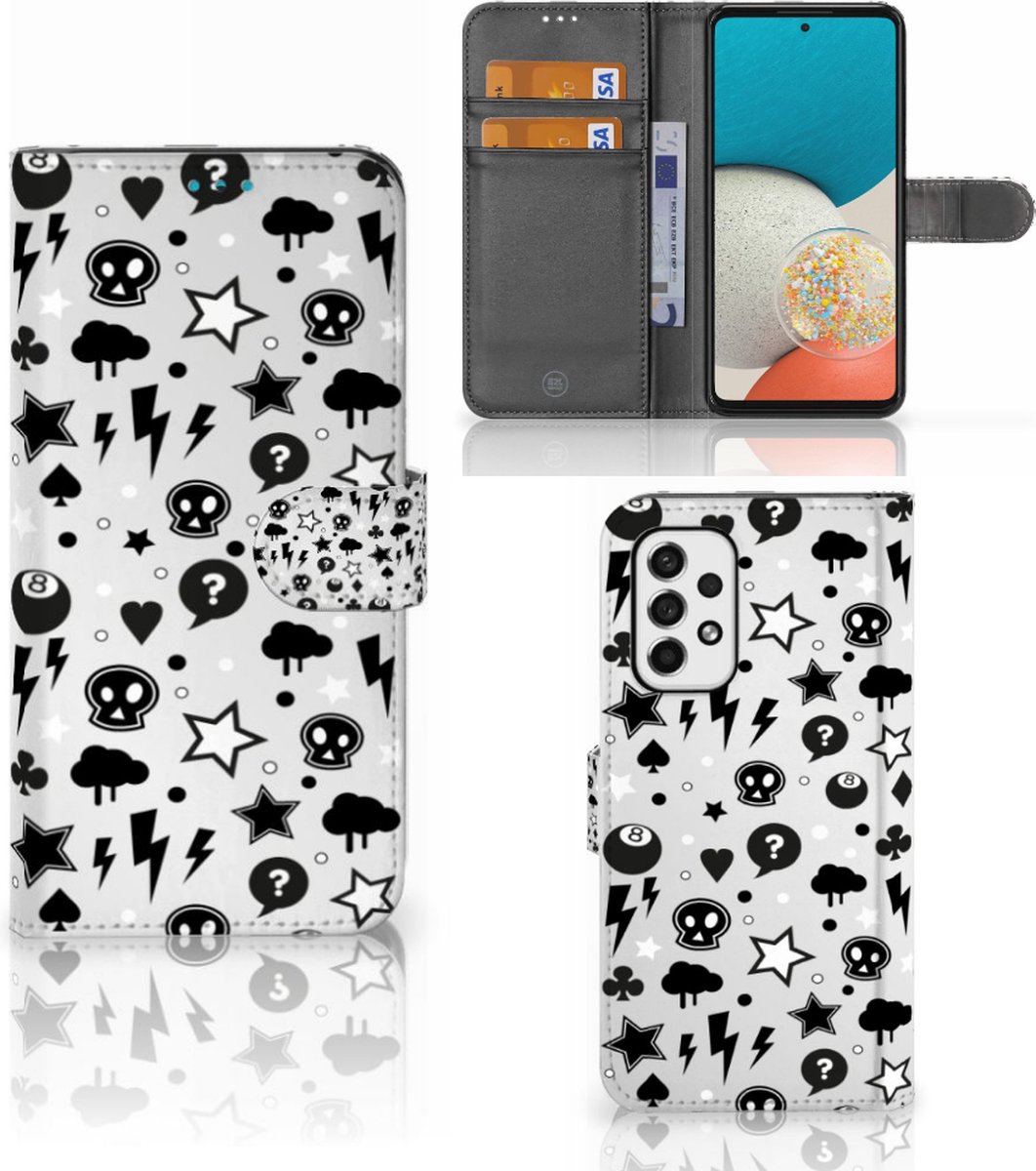 Telefoonhoesje met Naam Samsung Galaxy A53 Silver Punk