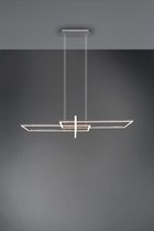 Trio Salinas - Hanglamp Modern - Grijs - H:150cm   - Universeel - Voor Binnen - Metaal - Hanglampen -  Woonkamer -  Slaapkamer - Eetkamer