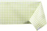 Raved Tafelzeil Boerenbont Ruit Groen  140 cm x  310 cm - PVC - Afwasbaar