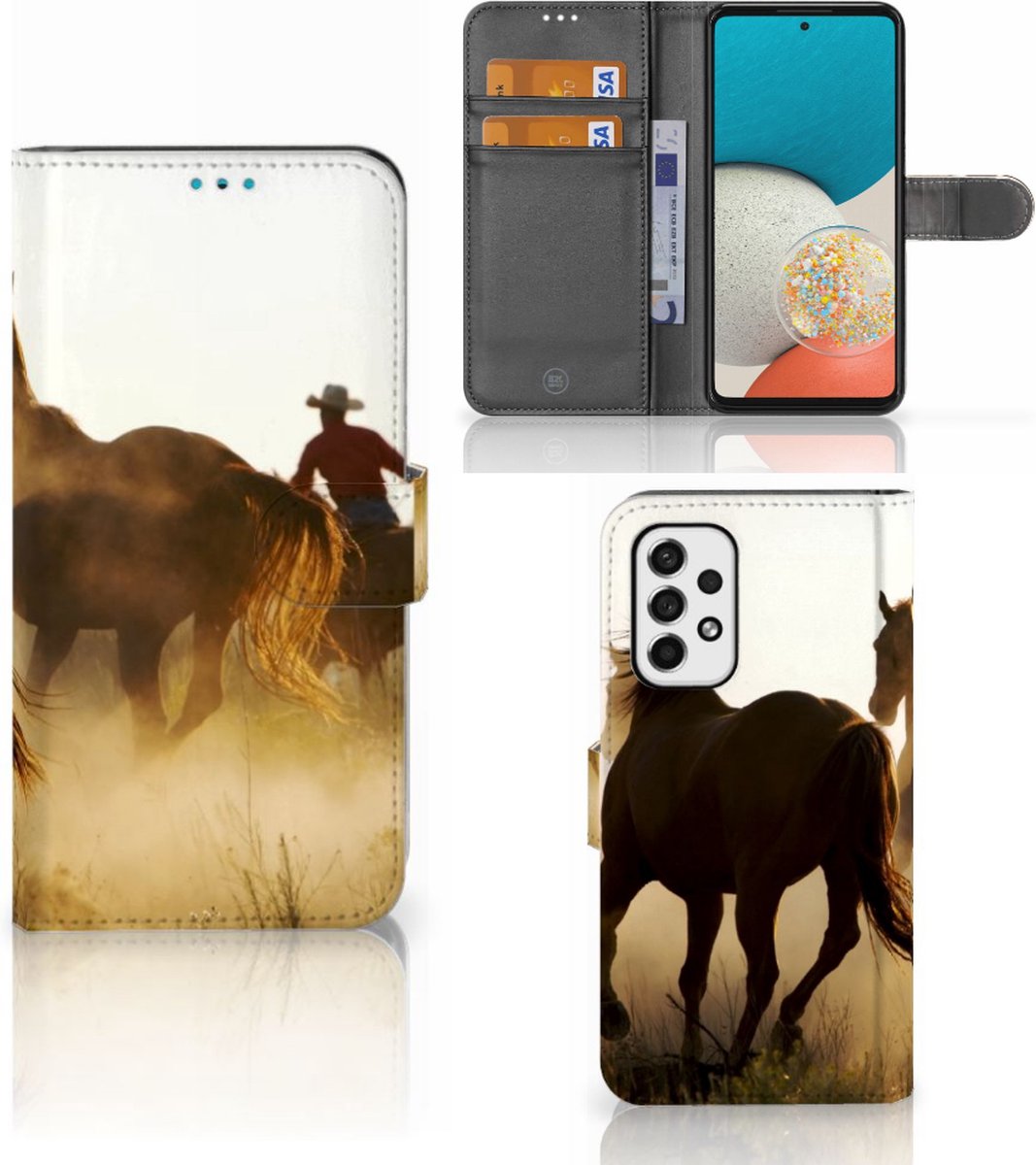 Samsung Galaxy A53 Telefoonhoesje met Pasjes Design Cowboy
