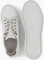 5th avenue Witte leren sneaker slangenprint - Maat 37