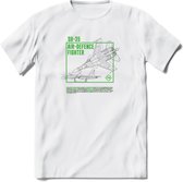 SU-35 Vliegtuig T-Shirt | Unisex leger Kleding | Dames - Heren Straaljager shirt | Army F16 | Grappig bouwpakket Cadeau | - Wit - 3XL