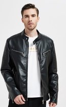 Heren Imitatieleren jas Adriaan Black Size : M | Heren Jas | mens jacket