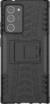 Samsung Galaxy Note20 Ultra Hoesje - Mobigear - Tire Serie - Hard Kunststof Backcover - Zwart - Hoesje Geschikt Voor Samsung Galaxy Note20 Ultra