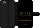 Bookcase Geschikt voor iPhone 8 telefoonhoesje - F1 - Circuit - Barcelona - Met vakjes - Wallet case met magneetsluiting - Cadeau voor man