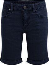 WE Fashion Jongens slim fit denimshort van jog denim