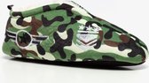 Thu!s kinder sloffen met camouflage print - Groen - Maat 30 - Pantoffels