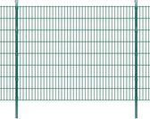 Decoways - Dubbelstaafmatten en palen 2008x1630 mm 36 m groen