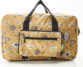 Eco Chic - Foldable Holdall (weekendtas) - D17MD - Mustard - 1950's Flower