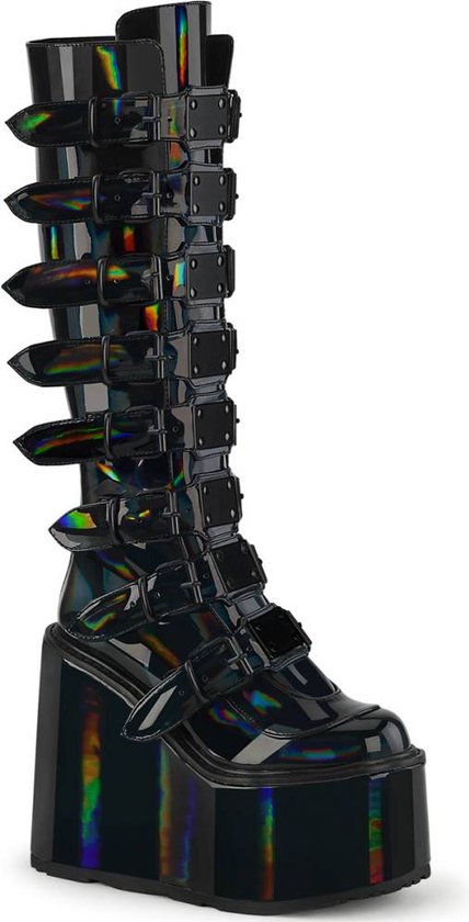DemoniaCult - SWING815 Plateau Laarzen - US 11 - 41 Shoes - Zwart