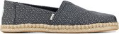 TOMS Espadrilles Dames / Instappers / Damesschoenen - Canvas - Alpargata Dots - Zwart combi - maat 37.5