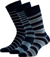 Apollo - Heren sokken van biologisch katoen - 6-Paar - Marine Blauw - Maat 43/46 - Sokken maat 43 46 - Bio-Katoen - Duurzaam