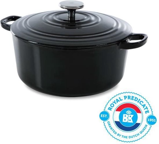 BK Bourgogne Braadpan - Ø28 cm - zwart - gietijzer - inductie