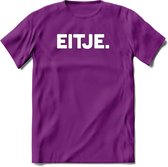 Eitje - Snack T-Shirt | Grappig Verjaardag Kleding Cadeau | Eten En Snoep Shirt | Dames - Heren - Unisex Tshirt | - Paars - XXL