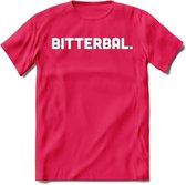 Bitterbal - Snack T-Shirt | Grappig Verjaardag Kleding Cadeau | Eten En Snoep Shirt | Dames - Heren - Unisex Tshirt | - Roze - S