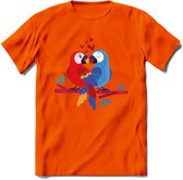 Valentijn T-Shirt | Grappig Valentijnsdag Cadeautje voor Hem en Haar | Dames - Heren - Unisex | Kleding Cadeau | - Oranje - XXL