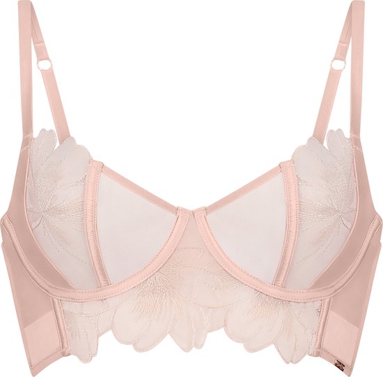 Hunkemöller Sher Non-Padded Underwired Longline Bra Roze C80