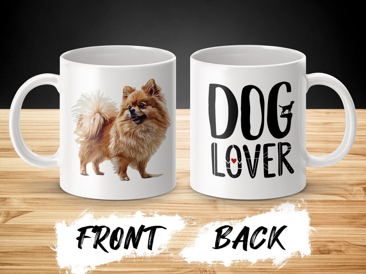 Mok Pomeranian dog - pomeriaan hond / dog lover