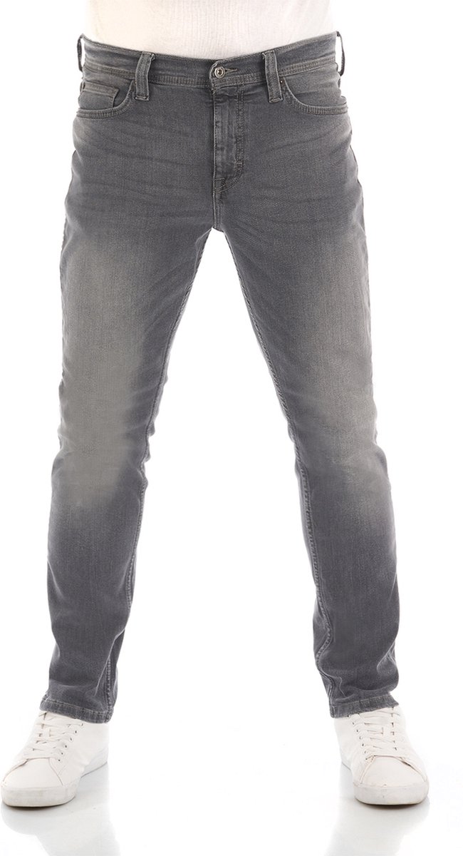 Mustang Heren Jeans Broeken Vegas slim Fit Grijs Volwassenen Denim Jeansbroek