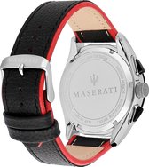 Maserati - Heren Horloge Traguardo - Zwart/Rood - Ø 45mm