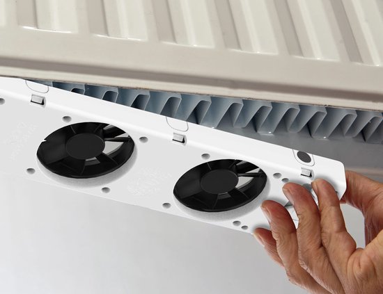 SpeedComfort Radiator Ventilator Mono set – Past op elke radiator & Makkelijk te installeren - Energie besparen door betere warmteverdeling - SpeedComfort