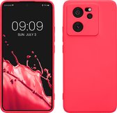 kwmobile telefoonhoesje geschikt voor Xiaomi 13T / 13T Pro - Hoesje voor smartphone - Precisie camera uitsnede - TPU back cover in neon roze