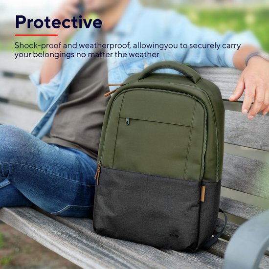 Trust Lisboa 16″ Laptop Rugzak – Laptop Backpack – 16 Inch – Groen