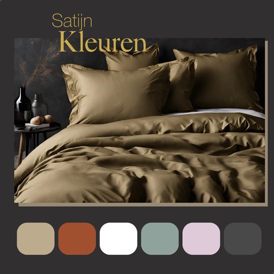 Ensemble de housse de couette en satin 100 % Katoen Ten Cate Premium - 200x200/220 - Summer Glow