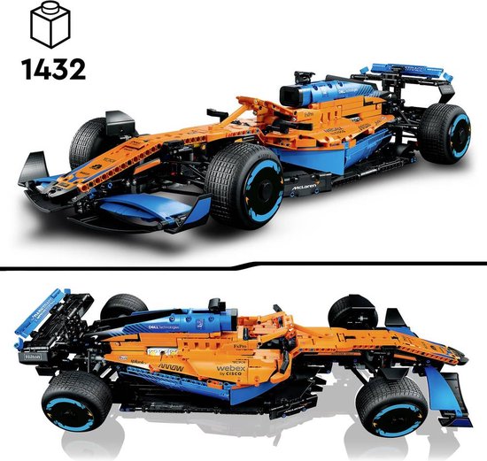 LEGO Technic McLaren Formule 1 2022 Racewagen Set voor Volwassenen - 42141 - LEGO