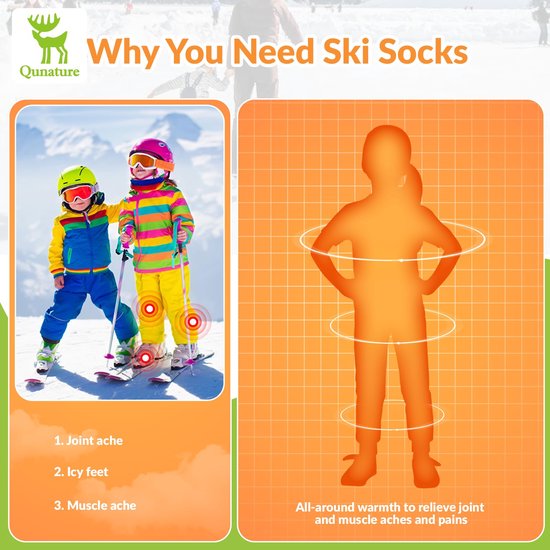 Ski- en snowboardsokken voor kinderen 500 motief blauw Ski- en snowboardsokken voor kinderen 500 motief blauw