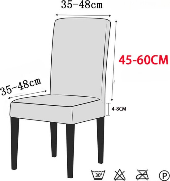 Winkrs - Housse de chaise pour chaise de salle à manger ou chaise de bureau - Vert - Blocs - Housse extensible universelle pour Chaises