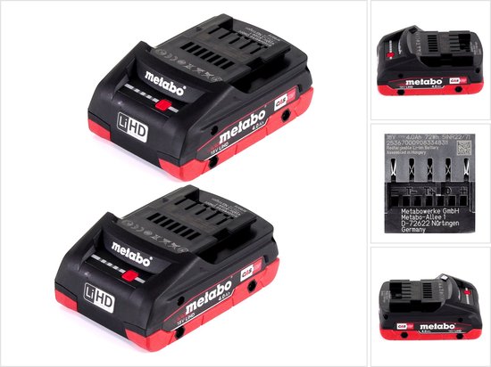 metabo LiHD Akkupack - 18 V / 10.0 Ah - Hochleistungs-Batterie für