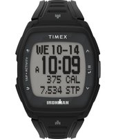 Timex T300 TW5M56000 Horloge - Siliconen - Zwart - Ø 43 mm