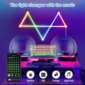 WIFI LED Slimme Wandlamp RGBIC Light Bar DIY Atmosphere Night Light APP Muziek Ritme TV Backlight Slaapkamer Game Room Decoratie