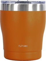 FLASKE Tasse à Coffee Tasse à Café - Sunrise - 250ml - Tasse à Café en Acier Inoxydable à emporter de Go