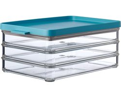 Koelkastdoos Omnia vleeswaren 3-laags - Nordic green/sage/zwart (kleuren kunnen afwijken van de afbeelding)