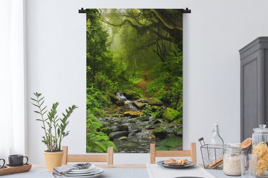 Beydodo Wandtapijt, wandtapijt, kamer 210x140, hert in het bos, moderne woonkamer, slaapkamer, jeugdkamer