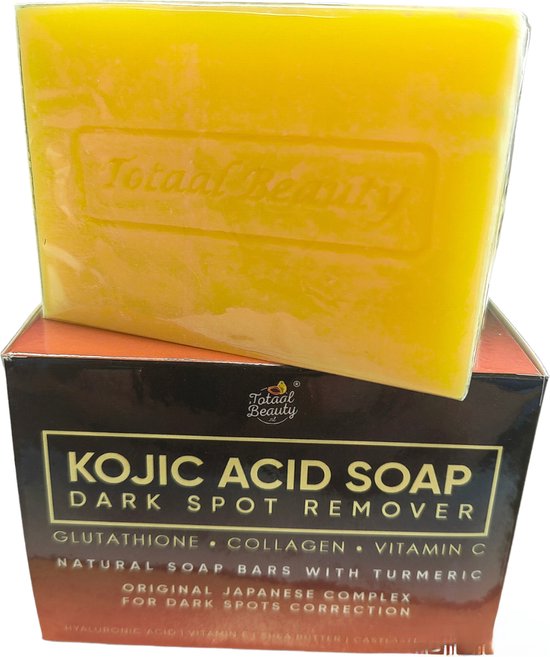 TotaalBeauty Kojic Acid Dark Spot Remover, soap with Tumeric! 2 stucks