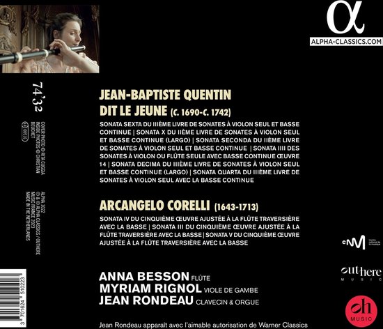 Besson Flute Anna Besson - Flute Sonatas - CD met Jean Rondeau en Myriam Rignol | bol