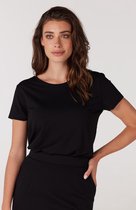 Jansen Amsterdam Dames T'shirt Zwart SOOF black