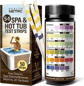 Spa and Hot Tub Test Strips - 5 Way Chemical Testing Strip Kit Tester - 50 ct