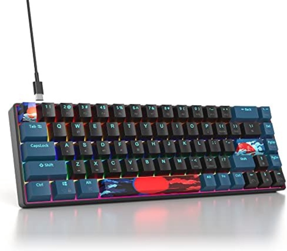 Gaming Toetsenbord 60% - Gaming Keyboard 60% - Gaming Toetsenbord 60 Procent - Gaming Toetsenbord Meganisch