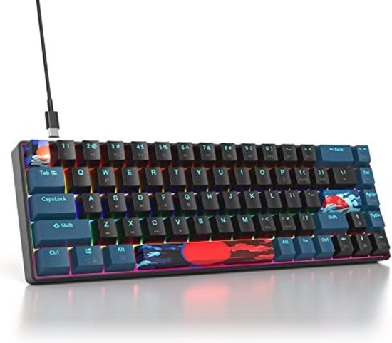 Gaming Toetsenbord 60% - Gaming Keyboard 60% - Gaming Toetsenbord 60 Procent - Gaming Toetsenbord Meganisch
