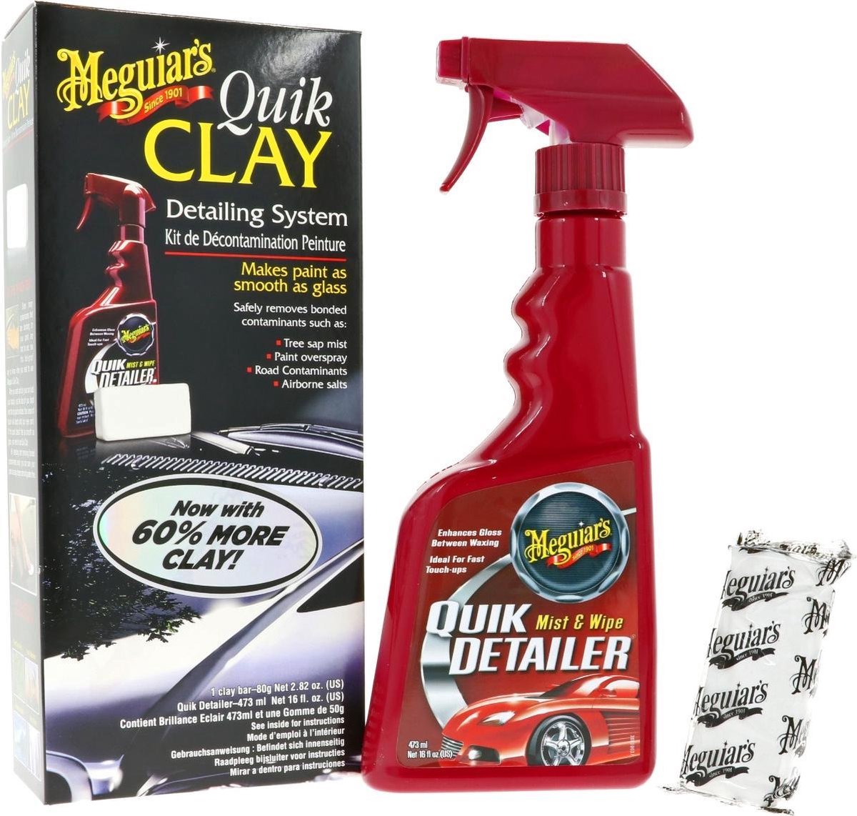 Meguiars Quik Clay Detailing System - Autowax - 473 ml - Auto wassen - Meguiars