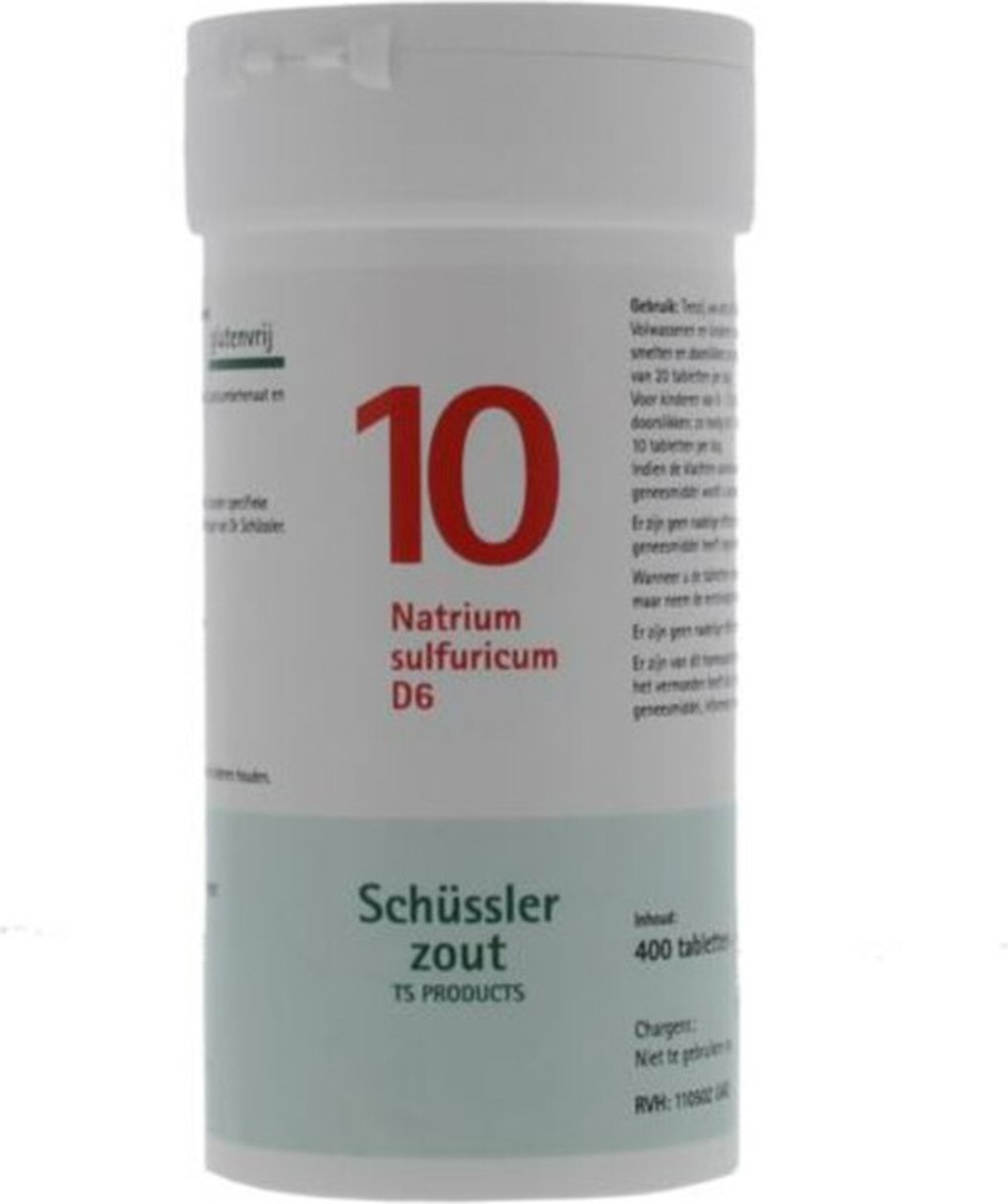 Goedkoopste Pfluger Schussler Zout nr 10 Natrium Sulfuric D6 - 1 x 400 tabletten