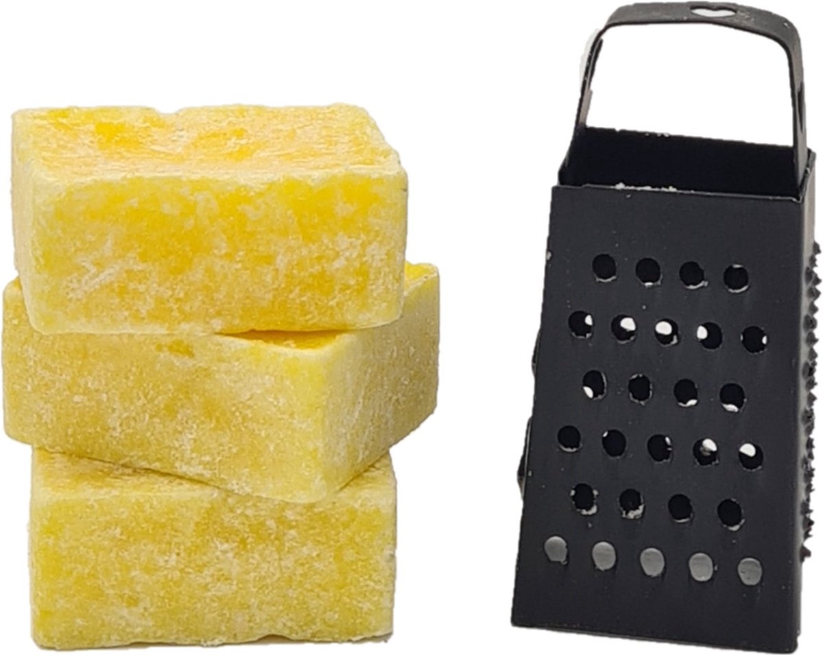 Deco4yourhome® - 3x Amberblokje - Lemon - Citroen - Raspje - Amber - Blokje - Geurblokjes
