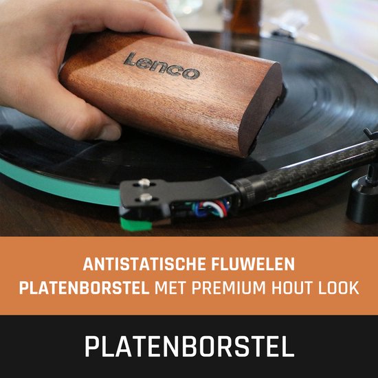 Lenco LP Schoonmaakset voor Platenspeler - Platenborstel - Vinyl en Naald Reinigingsset - Naaldborstel - TTA-6IN1
