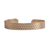 Marama - bracelet Noa - bracelet femme - jonc - acier inoxydable martelé - couleur or - sans nickel